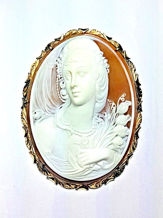 COLLECTORS V.Rare 14K GOLD Italy CAMEO~HandCarved: