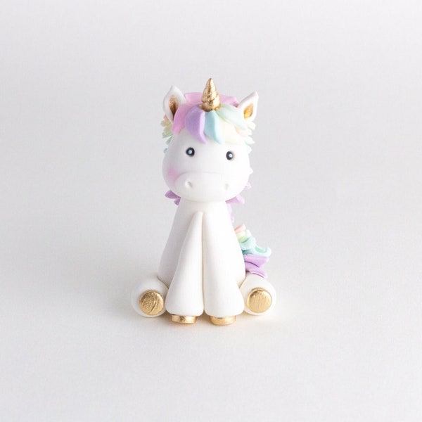 Fondant Unicorn Cake Topper- New Design 2024!