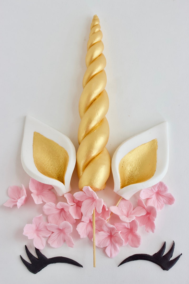 unicorn cake topper fondant unicorn cake topper edible etsy
