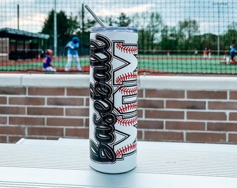 Baseball Mom Tumbler, Baseball Mom Gift