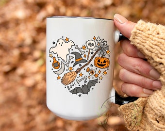 Halloween Coffee Mug, Fall Mug, 021