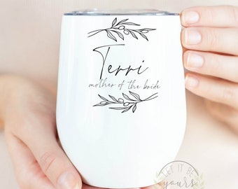 Mother Of Bride Gift, Mother Of The Bride Wine Tumbler, Gift From Bride, Gifts For Mother Of The Bride, Mother Of Groom, Mother In Law Gift