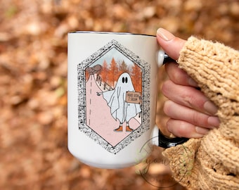 Cute Fall Coffee Mug, Halloween Decor, 057