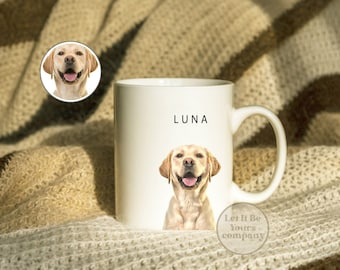Custom Pet Mug Dog Coffee Cup Personalized Pet Mugs Gift Idea For Dog Lover Custom Dog Portrait Dog Mom Personalized Pet Mug Dog Mom Dog Dad