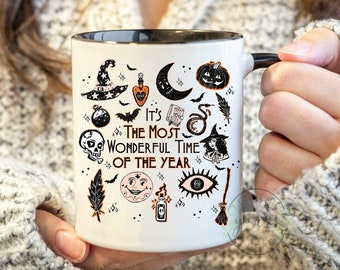Halloween Coffee Mug, Fall Mug, 044