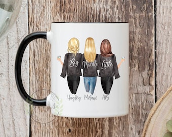 Sister Gift, Sister Birthday Gifts, Personalized Gift, Gift For Sisters, Big Sister Little Sister, Custom Sisters Mug, Soul Sisters Mug