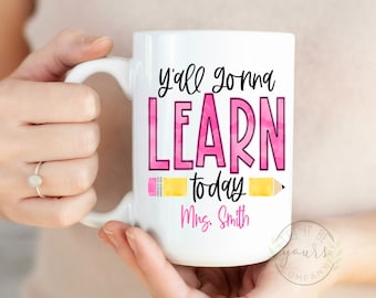 Teacher Mug, Personalized Teacher Gift, Funny Teacher Gift, Teacher Name Mug, Teacher Coffee Mug, Teacher Appreciation Gift, Teacher