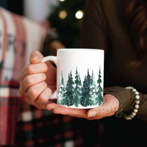 Christmas Mug, Holiday Coffee Mug, Christmas Gift image 1