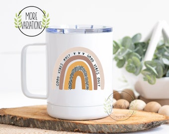 Good Vibes Only Mug, Good Vibes Only Rainbow Mug, Motivational Mug, Best Friend Gift, Gift For Her, Inspirational Quote, Good Vibes, Coffee