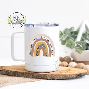 Good Vibes Only Mug, Good Vibes Only Rainbow Mug, Motivational Mug, Best Friend Gift, Gift For Her, Inspirational Quote, Good Vibes, Coffee