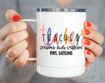 Personalized Teacher Coffee Mug - Teacher Appreciation Gift