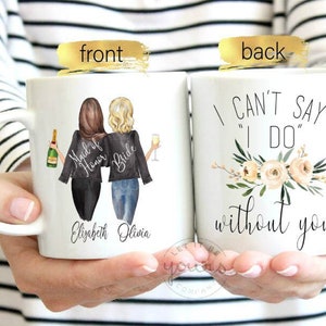 Maid Of Honor Proposal, Maid Of Honor Mug, Personalized Maid Of Honor Mug, Will You Be My Maid Of Honor, Bridal Party Gift