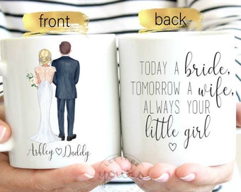 Father Of  Bride Gift, Personalized Gift, Father Of The Bride, Gift For Dad, Gift From Daughter, Wedding Gift For Dad, Father Daughter