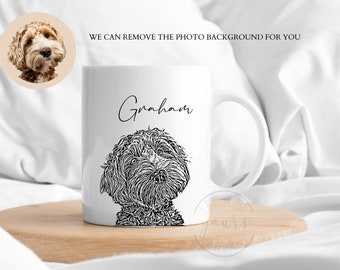 Custom Pet Mug Dog Coffee Cup Personalized Pet Mugs Gift Idea For Dog Lover Custom Dog Portrait Dog Mom Personalized Pet Mug Dog Mom Dog Dad