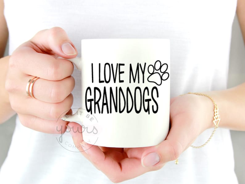 I Love My Granddog Dog Grandma Gift Dog Grandparents Gift Etsy