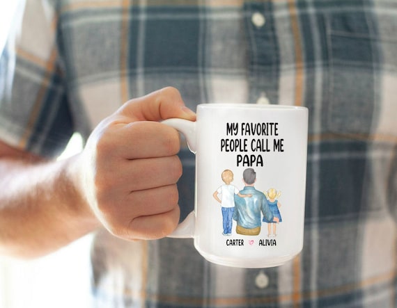 Custom Grandpa Mug, Personalized Papa Gift, Fathers Day Gift, Gift For Grandpa, Custom Mug For Grandpa, Fathers Day Mug, Gift From Grandkids