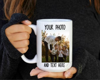 Personalized Photo Coffee Mug Custom Mug Birthday Gift For Her Christmas Gift Custom Photo Coffee Mug Gift For Mom