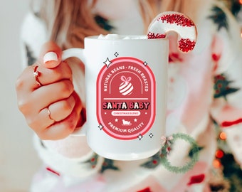 Christmas Mug, Seasonal Decor, Pinkmas Gift For Her, Christmas Decor,
