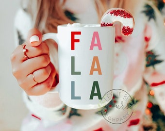 Christmas Coffee Cup, Merry and Bright Holiday Mug, Stocking Stuffer Gifts For Her Under 20