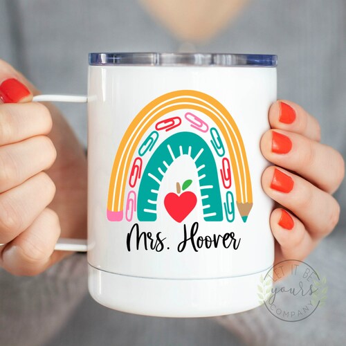 Personalized Teacher Coffee Mug Teacher Appreciation Gift Etsy