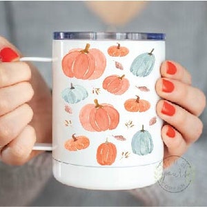 Pumpkin Fall Coffee Mug Autumn Decor Cute Coffee Mug Farm House Decor 001 image 3