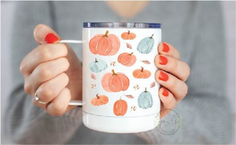 Pumpkin Fall Coffee Mug Autumn Decor Cute Coffee Mug Farm House Decor 001 image 3