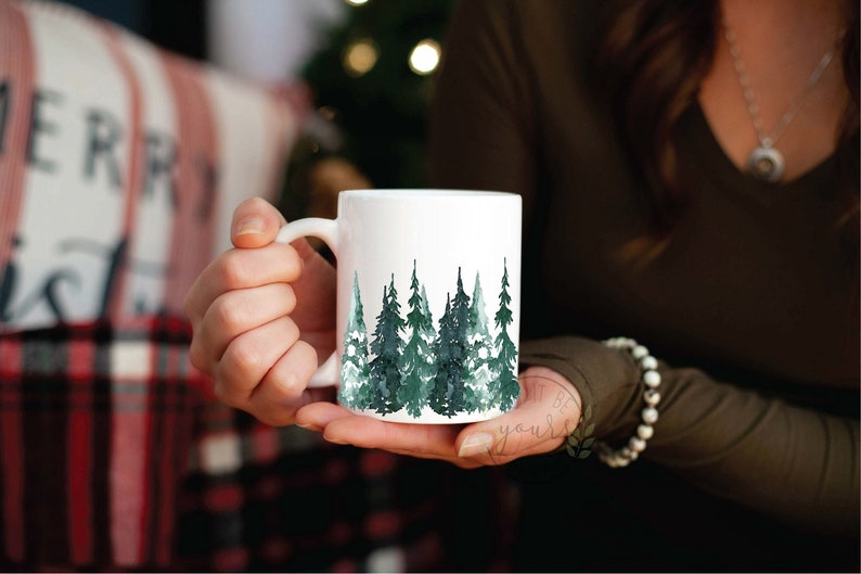 Christmas Mug, Holiday Coffee Mug, Christmas Gift image 1