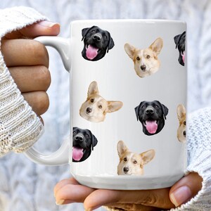 Custom Pet Mug Dog Coffee Cup Personalized Pet Mugs Gift Idea For Dog Lover Custom Dog Portrait Dog Mom Personalized Pet Mug Dog Mom Dog Dad