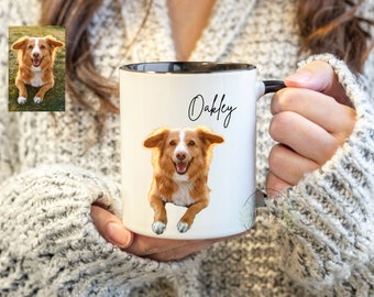 Custom Pet Mug Dog Coffee Cup Personalized Pet Mugs Gift Idea For Dog Lover Custom Dog Portrait Dog Mom Personalized Pet Mug Dog Mom Dog Dad