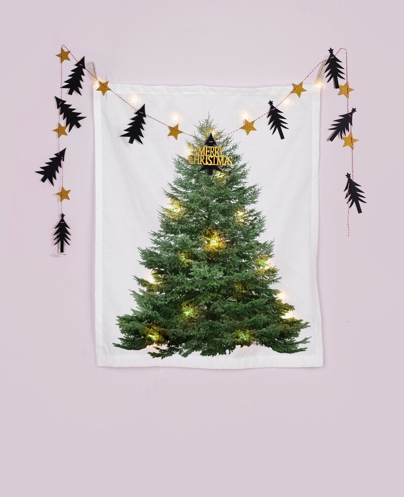 Wall Decor Hanging Christmas Party Garland Nordic Gold Black 2 Type