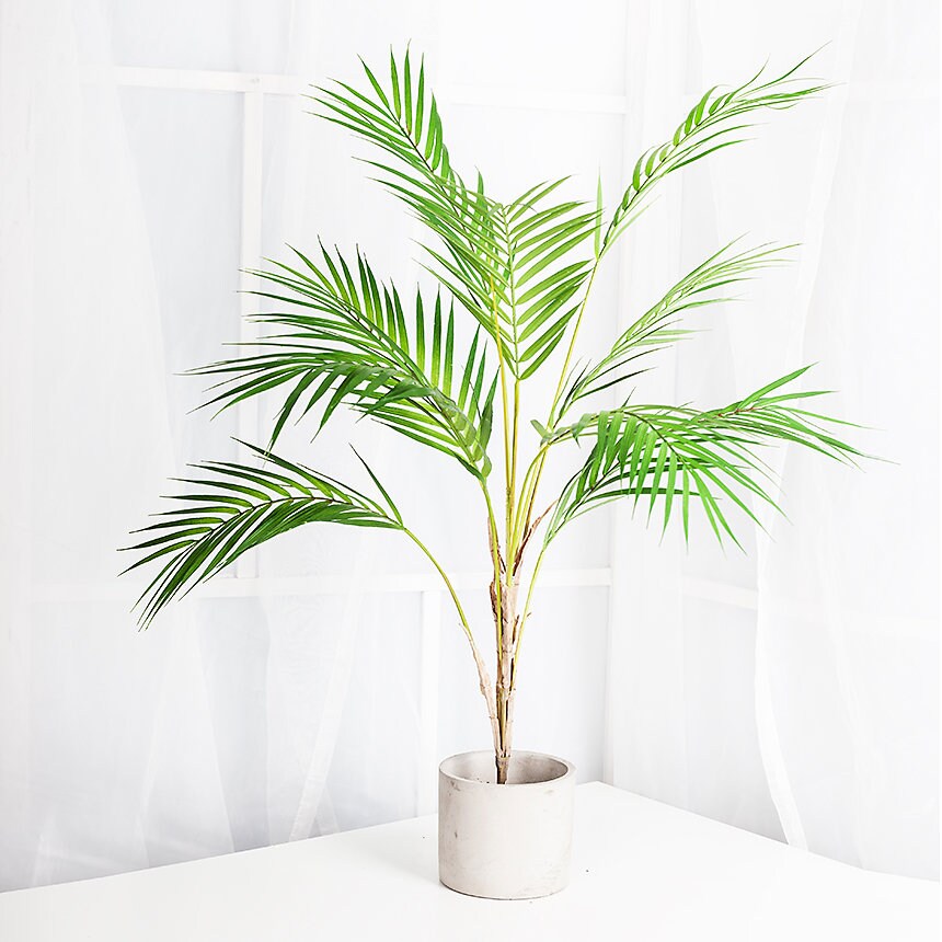 Artificial Areca Palm Leaf / Faux Palm Leaves Stem / Fake Etsy