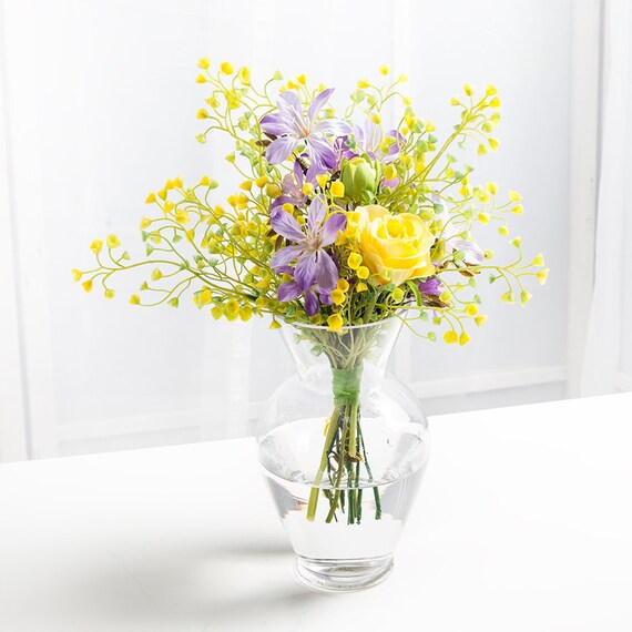 yellow artificial flowers