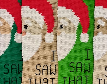 Santa Wall Hanging- Handmade Christmas Decor