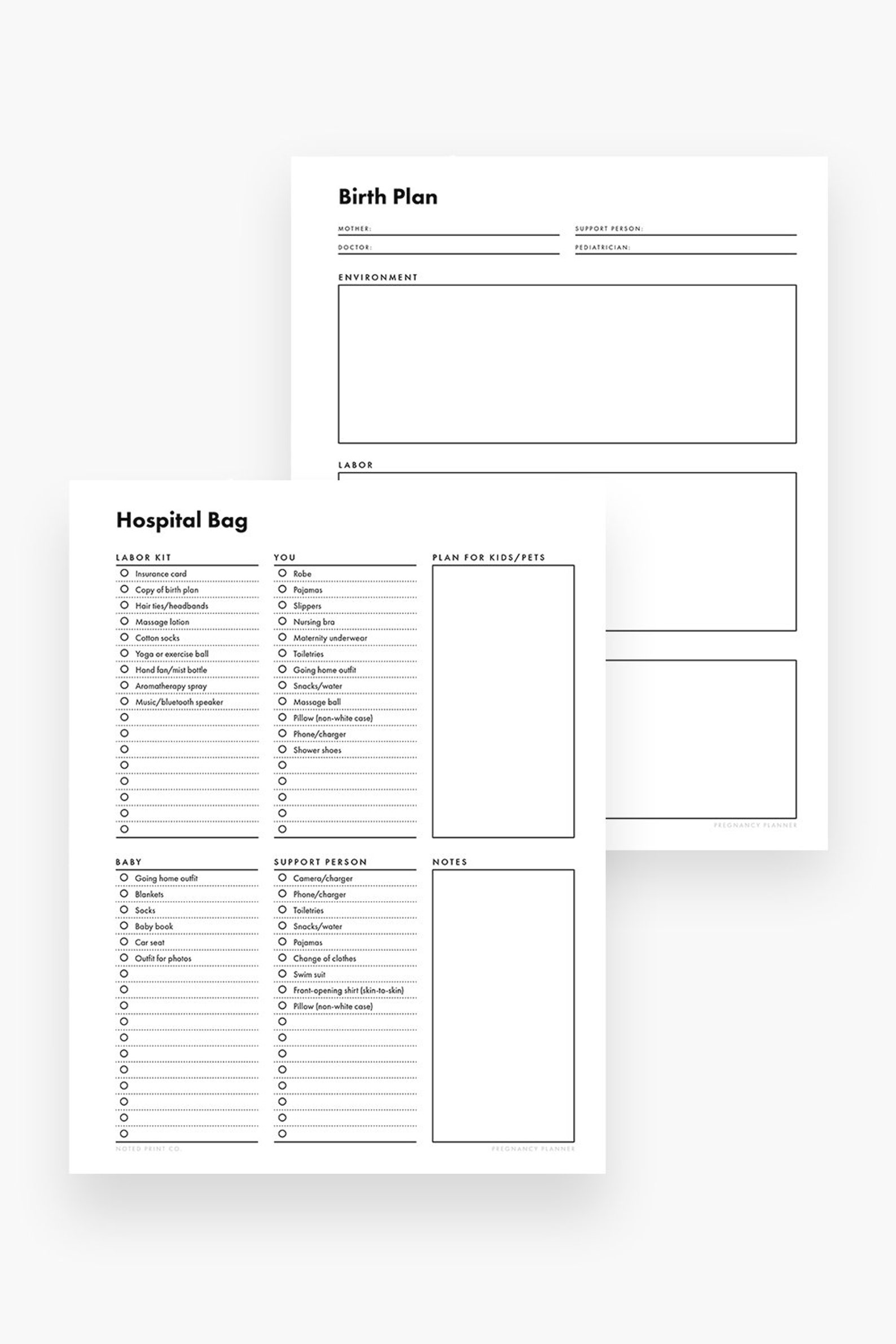 Printable Pregnancy Planner / Modern Pregnancy Binder Kit - Etsy
