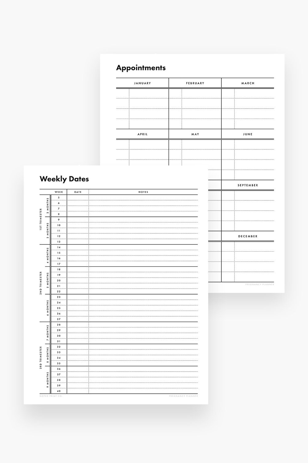 Printable Pregnancy Planner / Modern Pregnancy Binder Kit - Etsy