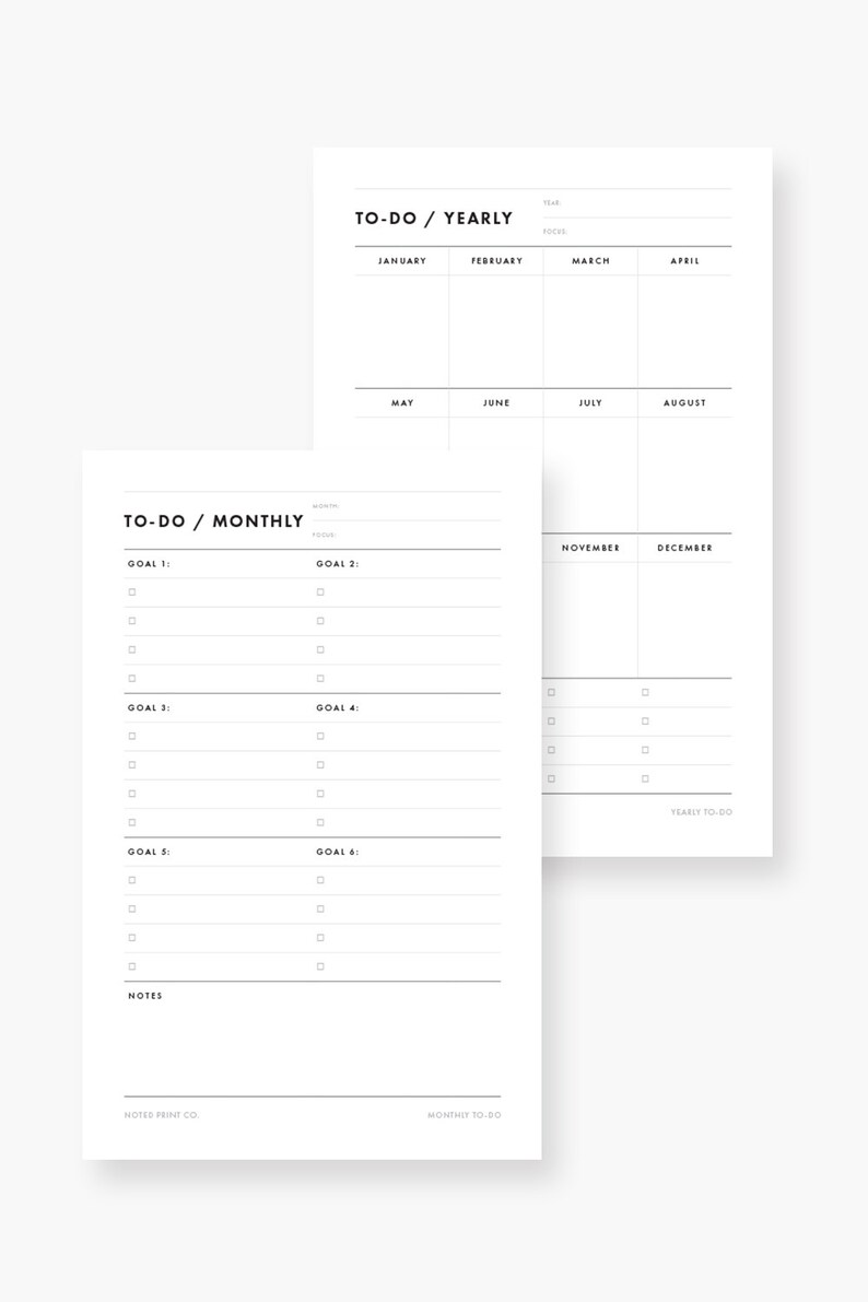 Planner Bundle 5.5 X 8.5 Half Sheet Printable PDF Daily, Weekly ...