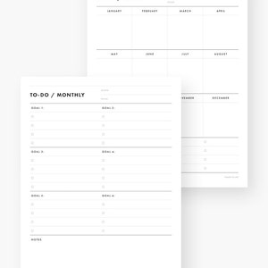 Minimalist Planner Bundle Printable PDF Instant Download Daily, Weekly ...