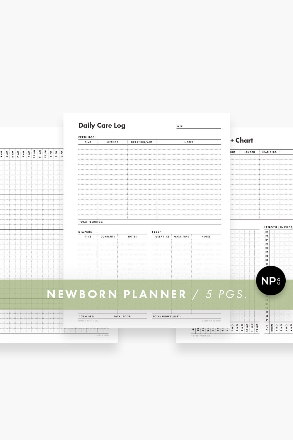 Printable Baby Log / Newborn Planner - Etsy