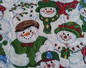 Snow family reverses to Valentine 39 s decor in red white gray pink. 27 quot by 14 quot . Padded with Warm and White cotton batting. Machine quilted.