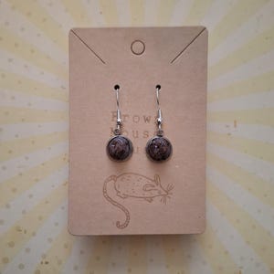 Funny 3d realistic dog poop drop earrings. Silver plated hooks. Turd. Poo. Crap gift. Joke. Gag.