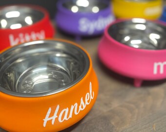 Personalized Pet Bowl: 3D Printed Stainless Steel Dog/Cat Food Bowl