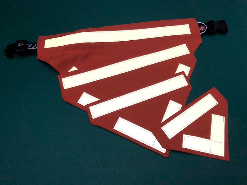 Hunter Orange Reflective Dog Bandana