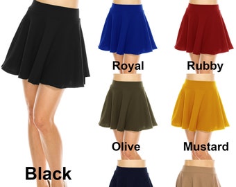 flared skirt short