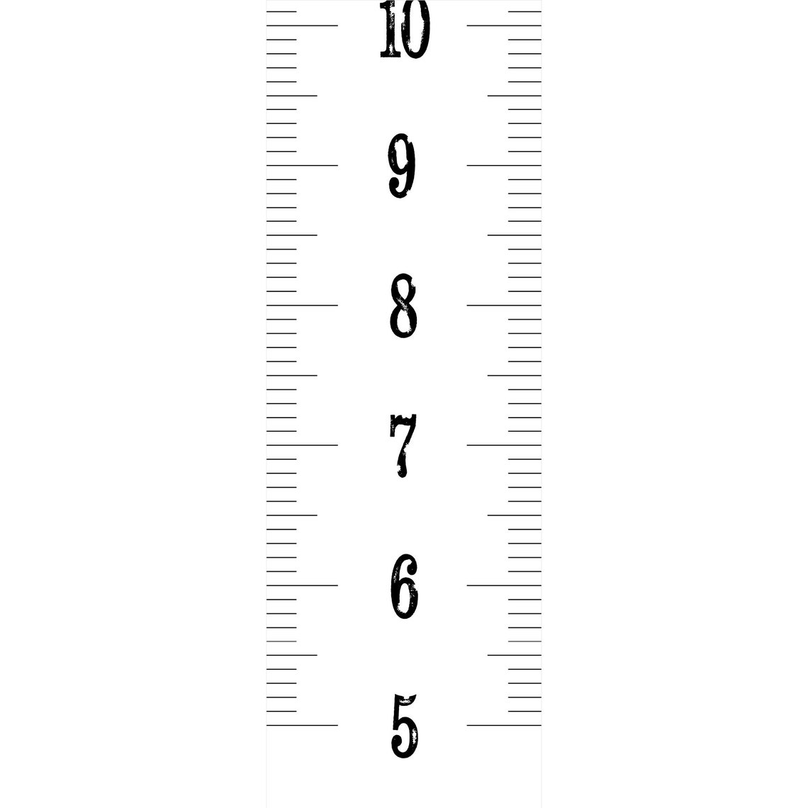 CANVAS HEIGHT CHART Ruler Height Chart Measuring Tape Height Etsy
