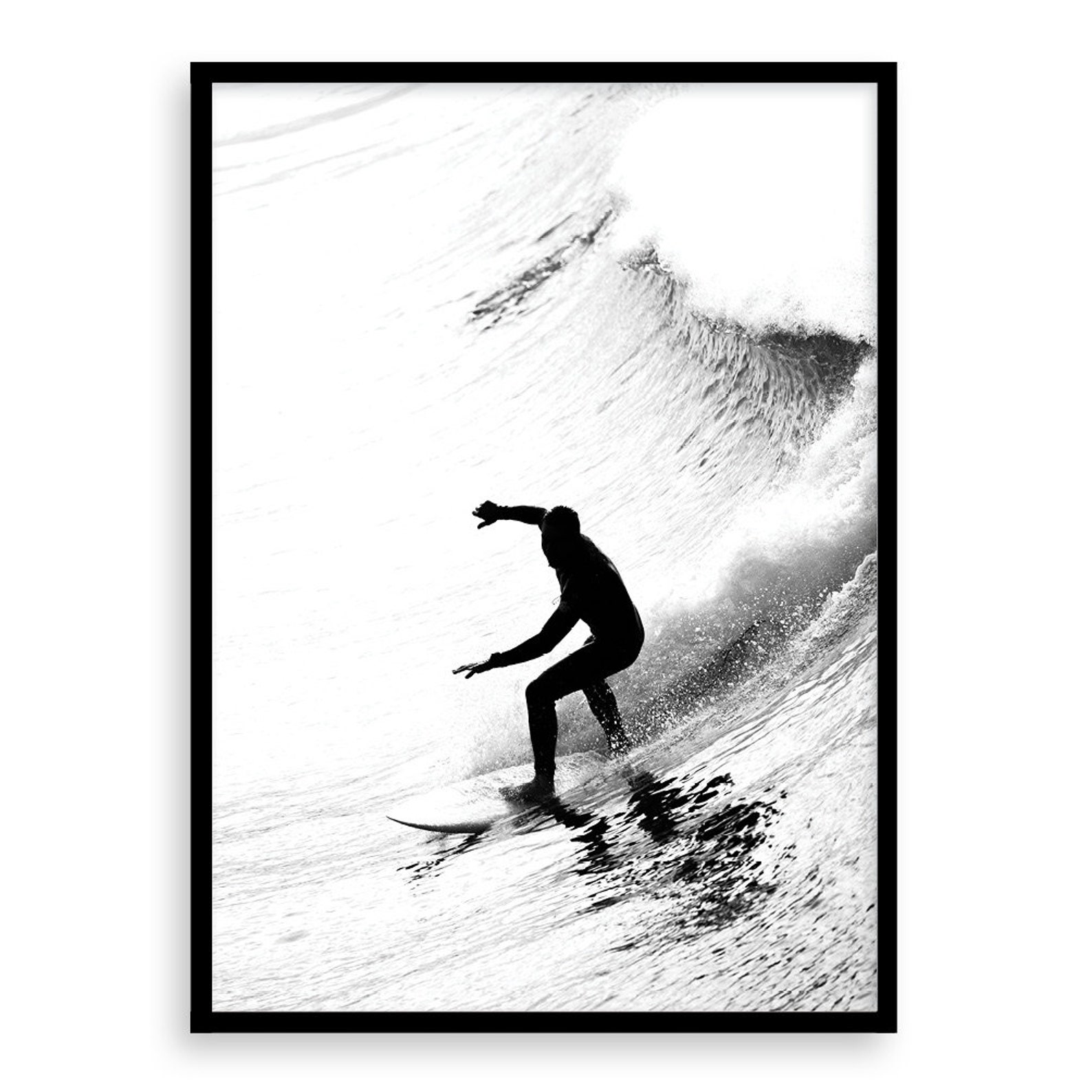 Surfing Poster Coastal Print Beach Print Surfing Wall Art Etsy