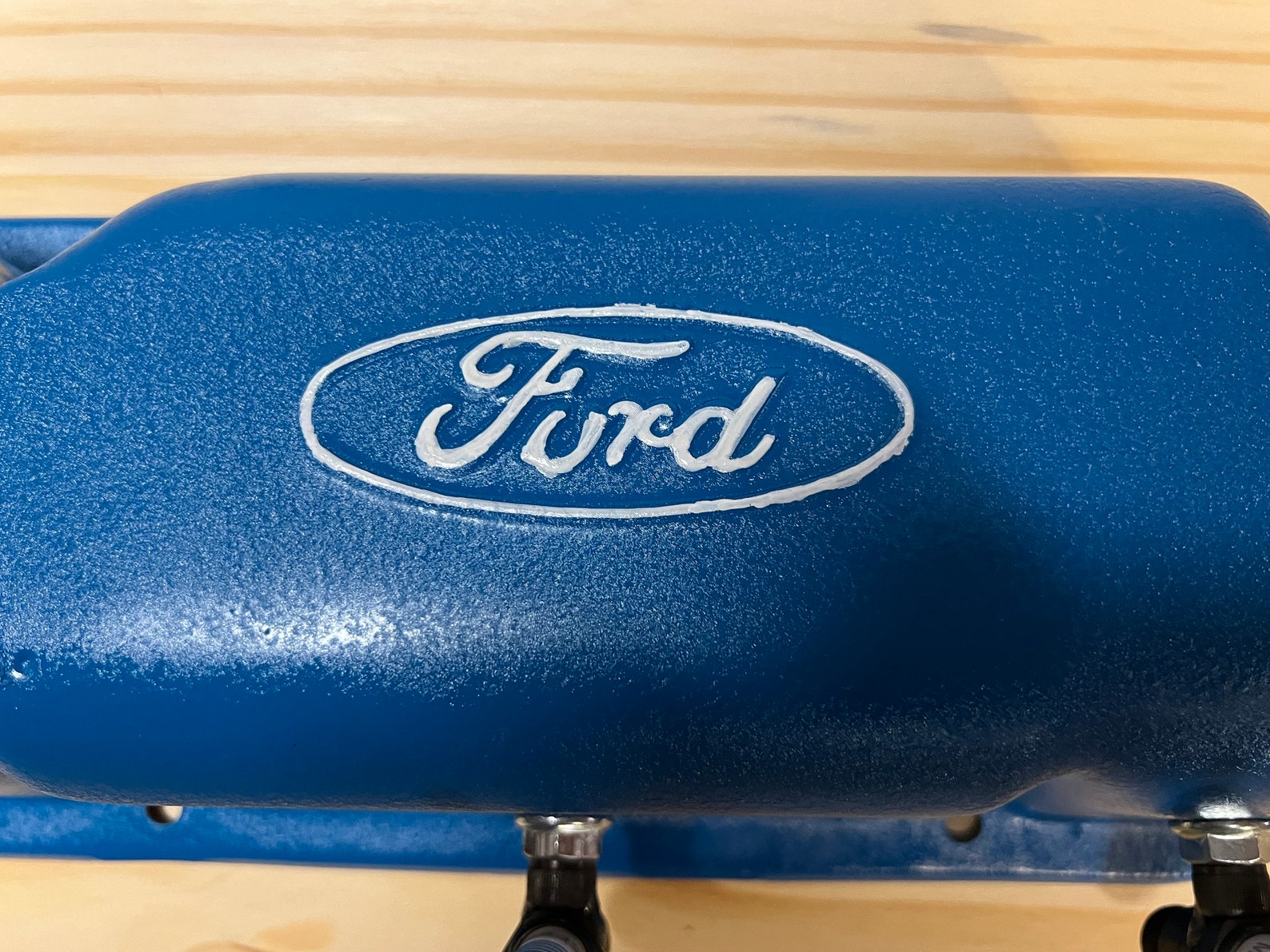 Ford V8 302 351 Valve Cover Coat Rack With Autolite Sparkplug Hangers ...