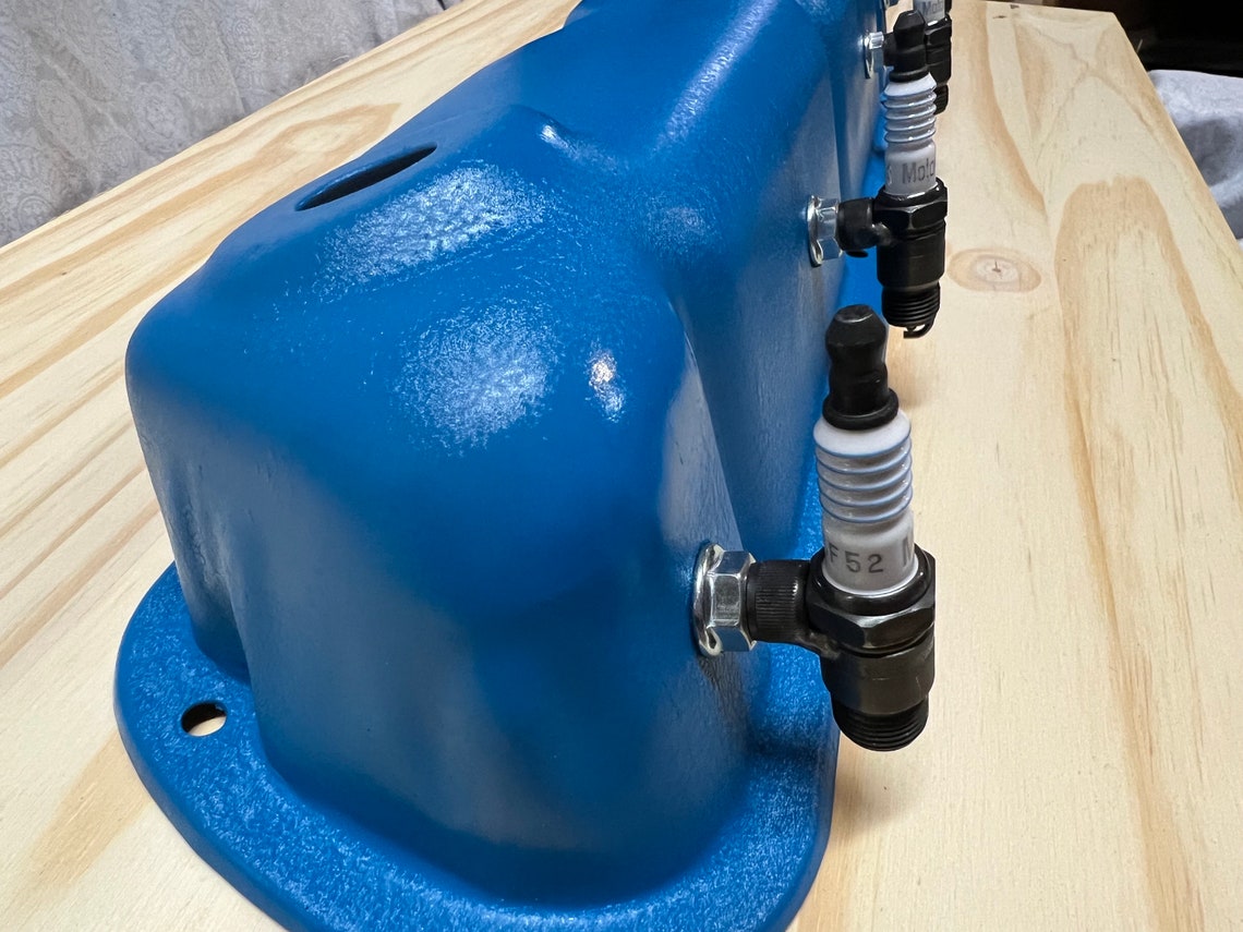 Ford V8 302 351 Valve Cover Coat Rack With Autolite Sparkplug Hangers ...
