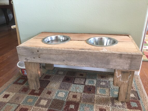 dog feeding bowl stand