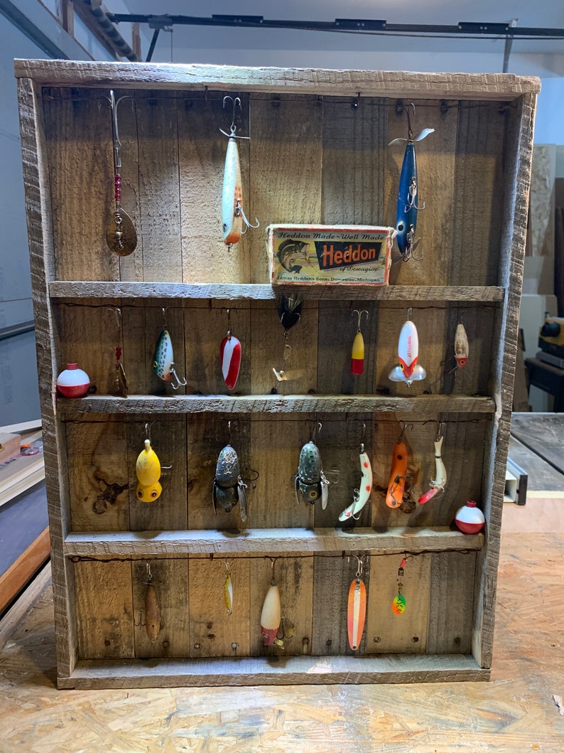 Vintage Fishing Lure Display Etsy