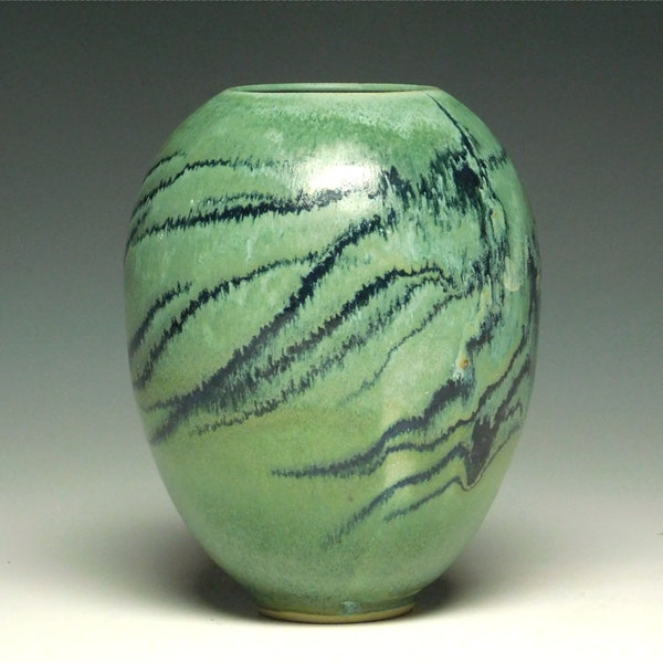 Wheel-thrown 7" Oval Vase